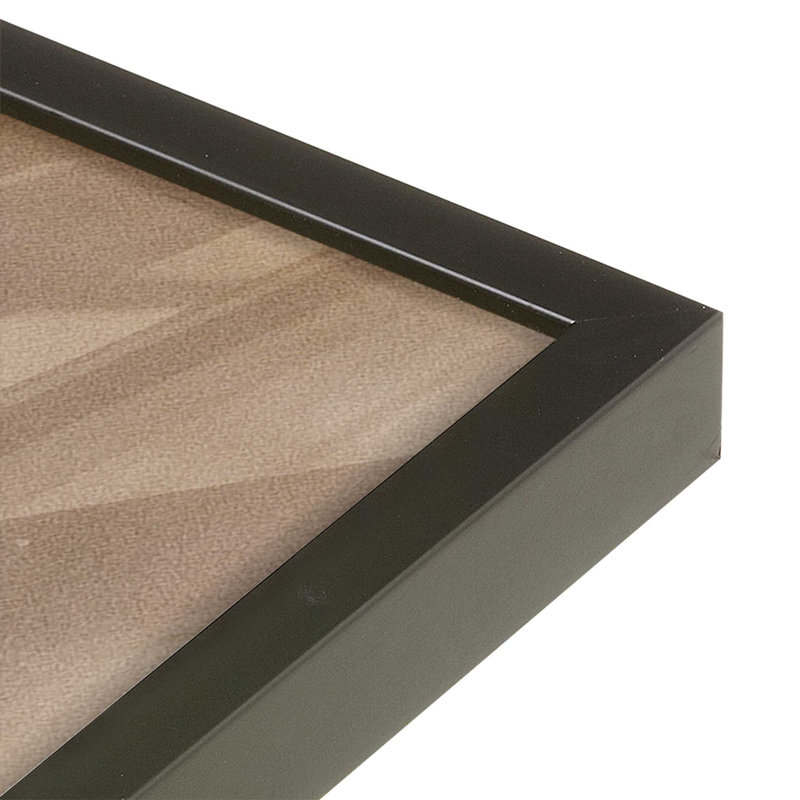 Sienna Strips, ensemble de 2 impressions dans un cadre, Satin Black, H 17 po x l 26 po