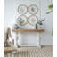 S/4 D19.7" Flora Print Round Frame