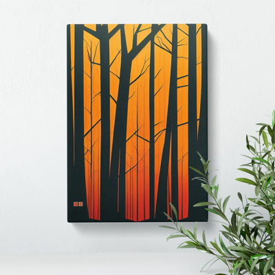 XC1022-1681X Contemporary Forest No.2 Abstract - Wrapped Canvas Print