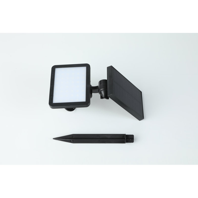 Solar Powered Outdoor LED Light with Adjustable Panel, 3 Brightness Modes & 6000K Landscape Lighting