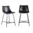 Aobh Modern Urban Faux Leather Counter Stool with Metal X Base-127469532