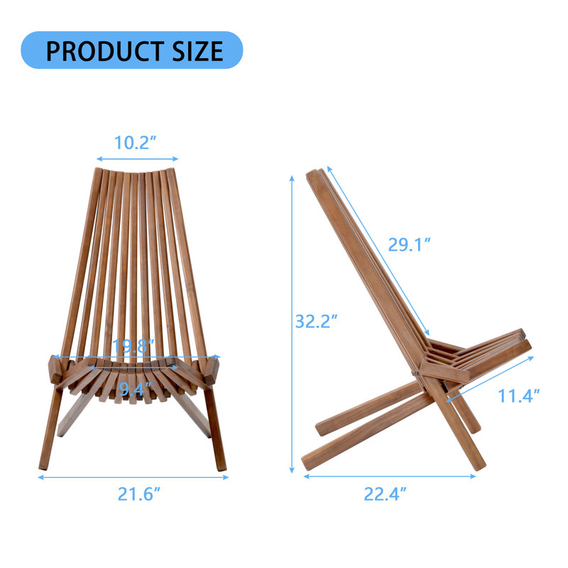 Constence Foldable Outdoor Adirondack Chair