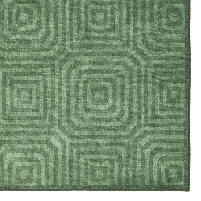 Geometric Digitally Printed 100% Polyester Area Rug