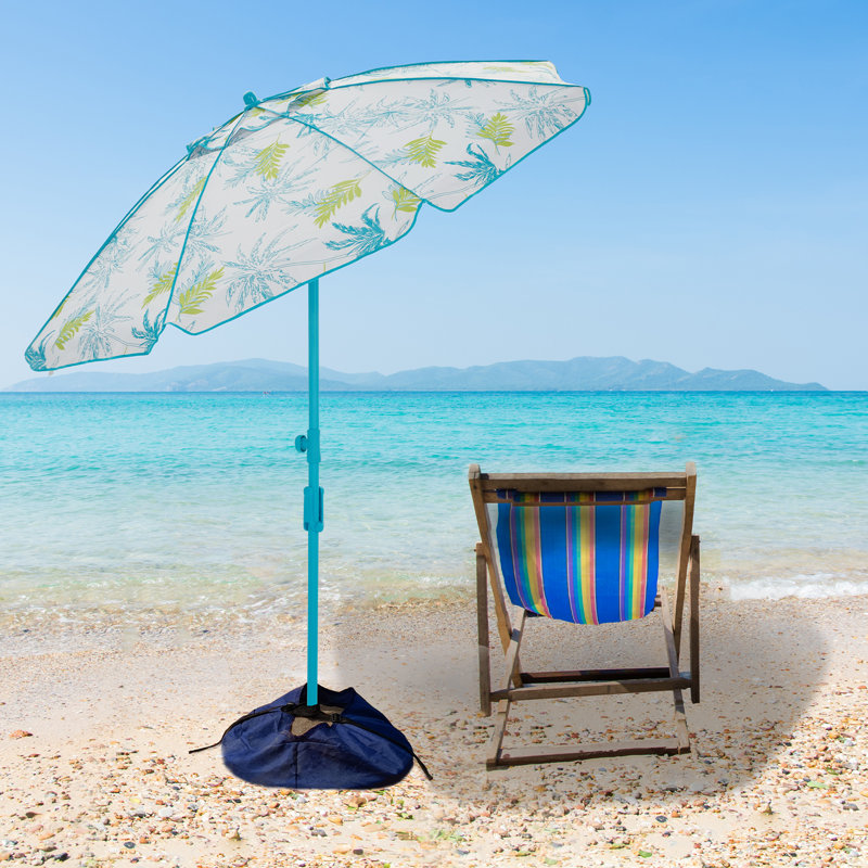 Parasol de plage 5 pi 4 po Moncher, Bleu