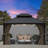 Outdoor Aluminum Patio Gazebo with Galvanized Steel Double Roof-95100301-86592667