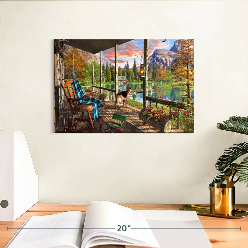 Mountain Cabin Home, H 8 po x l 12 po
