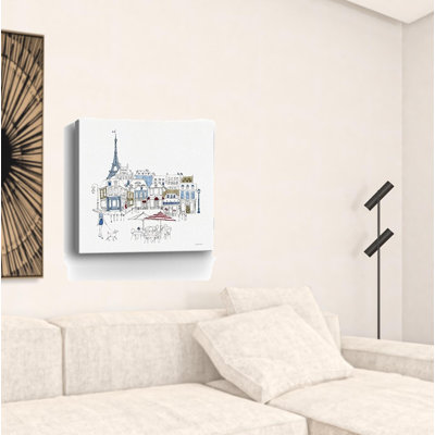 «French Caf with Accents», impression murale sans cadre