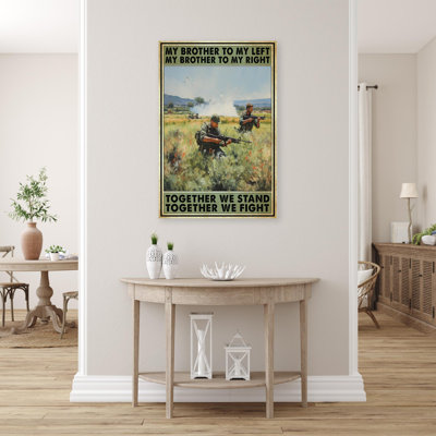 Veteran Together We Fight - 1 Piece Rectangle Grap " Veteran Together We Fight "