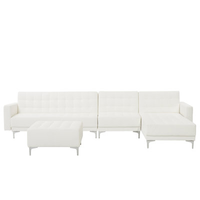 Finnegan 6 Seater Faux Leather Sofa Bed
