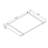 Palram - Canopia Nancy 5' W x 3' D Acrylic Galvanized Steel Slope Stationary Door and Window Awning Gray/Clear-116355906