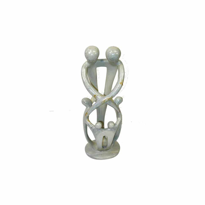 Noran Text & Numbers Figurines & Sculptures, 10" H x 5" W x 5" D, Gray