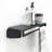 Haarika Metal Bracket Shelf with Towel Bar-1013860018