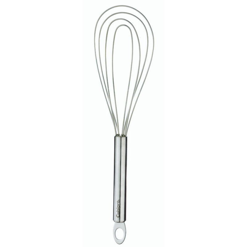 Fouets plats en silicone givré Cuisompo, Blanc