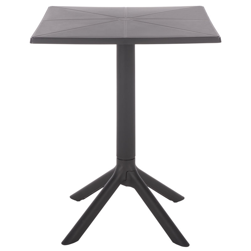 Azalaya Square Bistro Table, Black