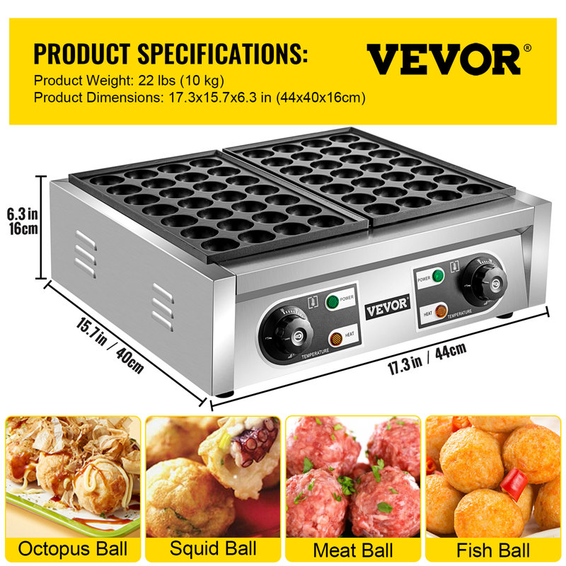VEVOR Belgian Waffle Maker