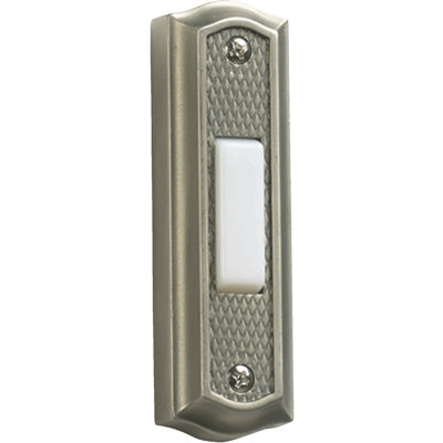 Antique Silver Door Chime Button