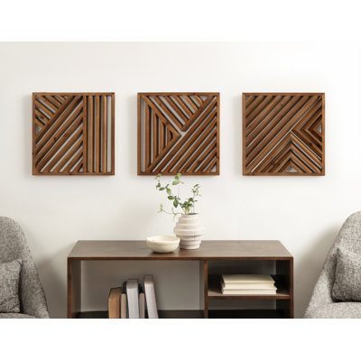 Three-Piece Wood Wall Art Set