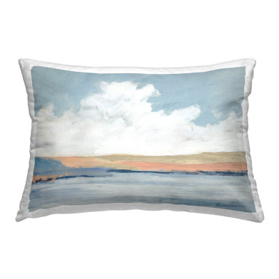 Coussin Pastel River Landscape