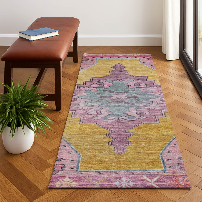 Tapis de qualité supérieure lavable à la machine AMF1731, Tapis de couloir 2 pi 3 po x 7 pi 6 po