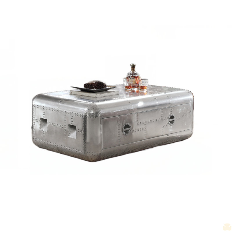 Table basse en aluminium