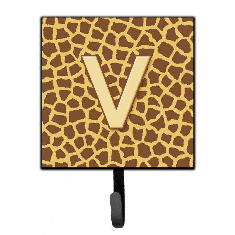 Porte-laisse giraffe monogramme et crochet mural, V