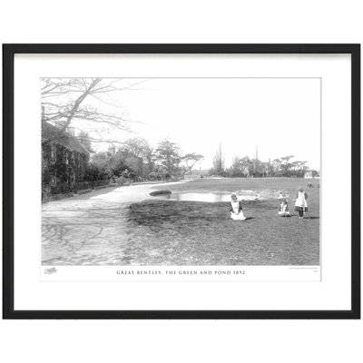 Great Bentley, The Green And Pond 1892 by Francis Frith - Single Picture Frame Print