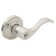 Wave Keyed (Entry) Door Lever with Rosette