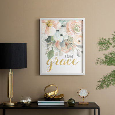 Choisissez «Grace», reproduction encadrée - bois massif