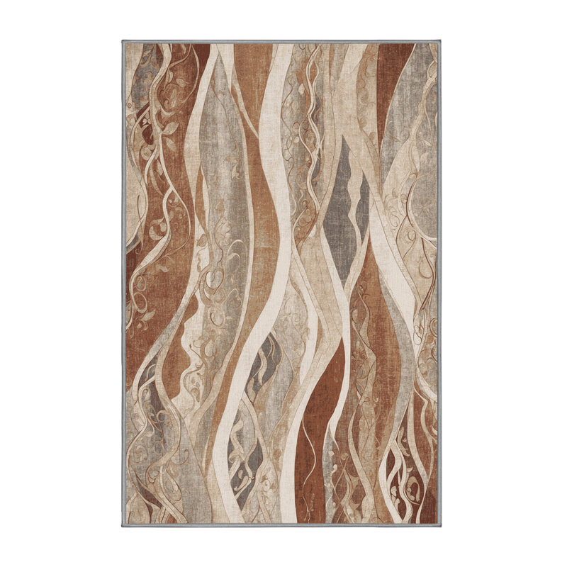 Shadowed Tides Rug, Rectangle 6' x 9'