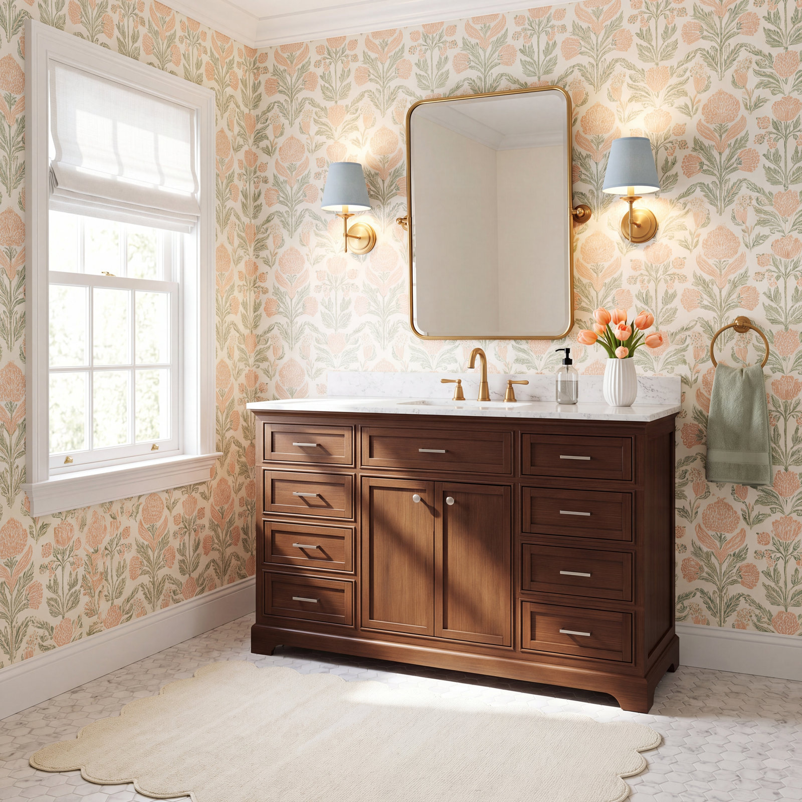 Hermes 60'' Single Bathroom Vanity, Teak