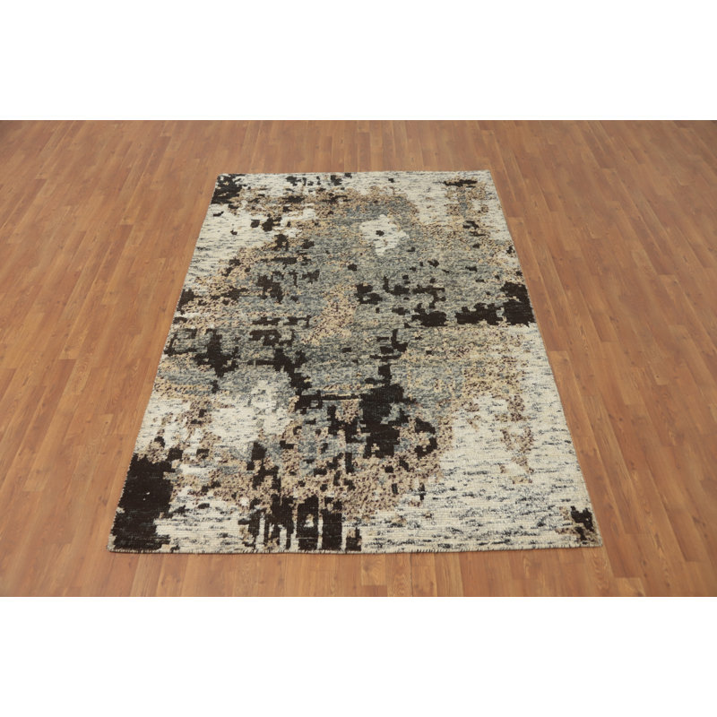 Tapis moderne abstrait 6 x 8