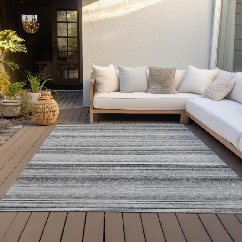 Tapis intérieur / extérieur Kinslee, Rectangle 8 pi x 10 pi