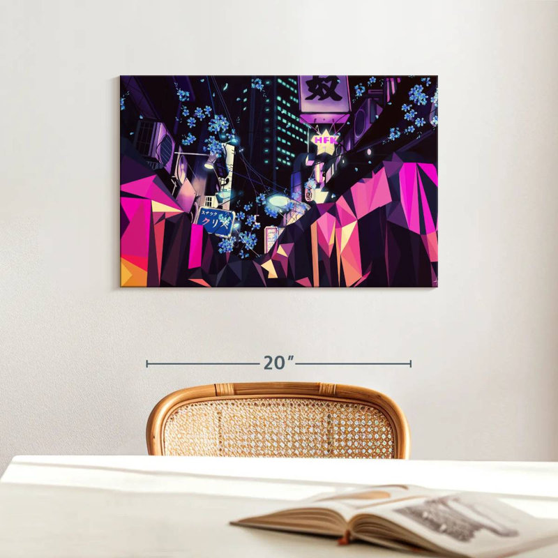 Sireci Geometric Blossoms, 16" H x 24" W