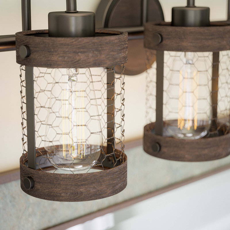 Cozy 3-Light Vanity Light - Oil Rubbed Bronze, Brown