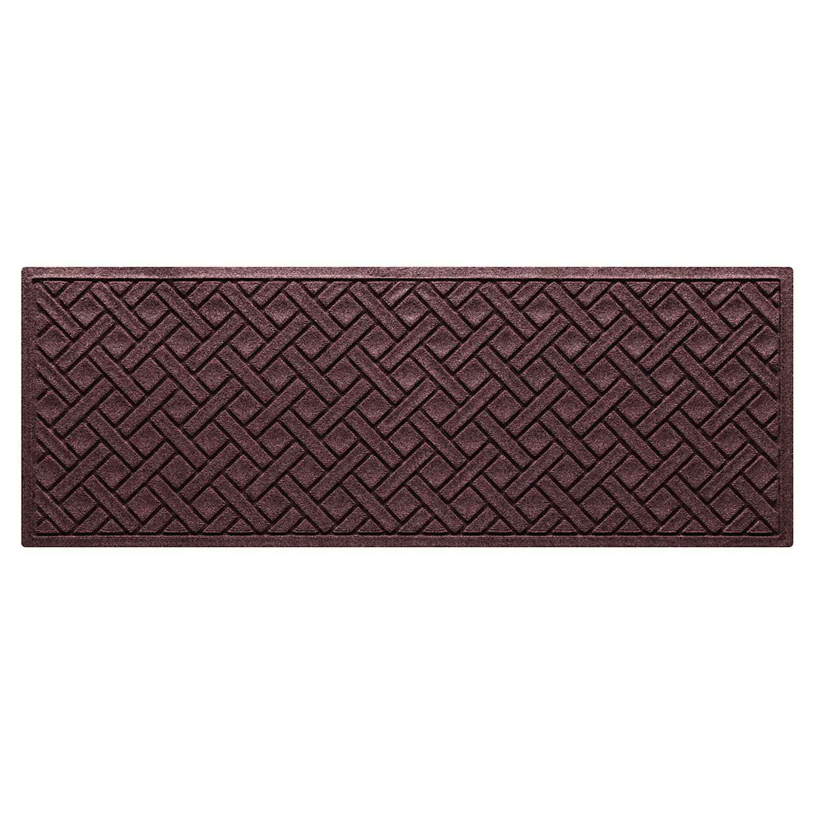 WaterHog® Lattice Non-Slip Doormat, 0.375" H x 60" W x 22" D, Bordeaux