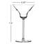 Verre à martini rétro sans plomb 6 oz.