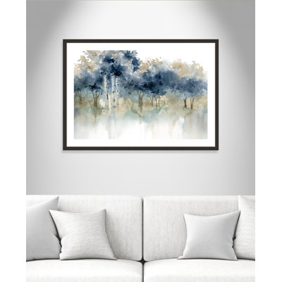 Minyard Waters Edge I' Framed Watercolor Painting Print on Paper