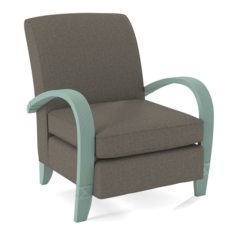 Vero Armchair, Gray Sugar Performance; 0863-84, Nickel