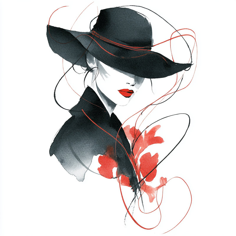 Art mural sur toile Crimson Whisper, H 40 po x l 40 po x P 1,5 po