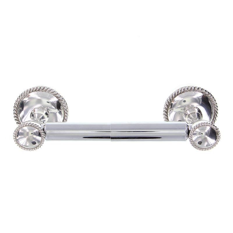 Equestre Wall Mounted Toilet Paper Holder, Polished Silver