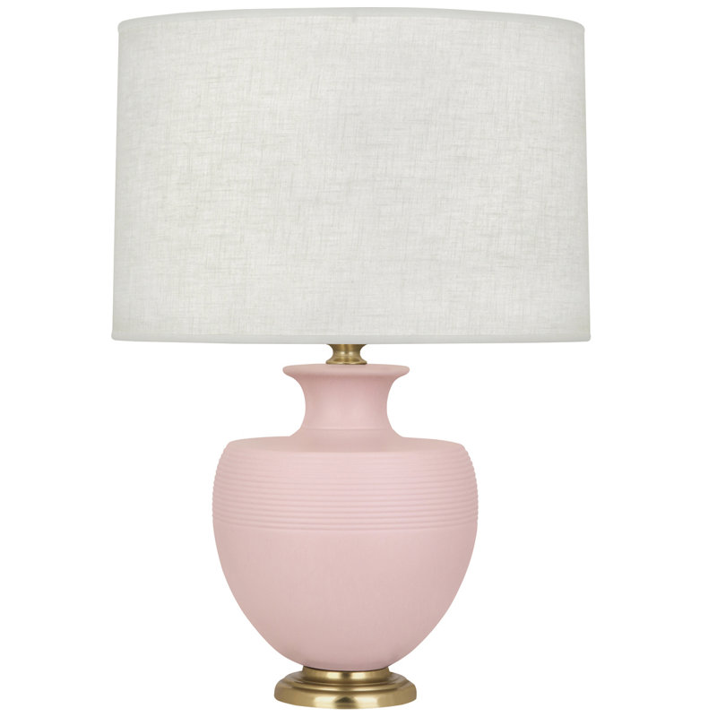 Atlas Table Lamp, Matte Woodrose/Modern Brass