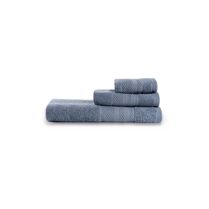 Ensemble de serviettes (3 pièces), Bleu