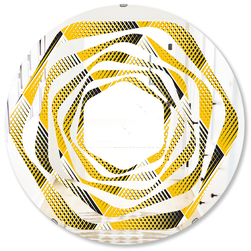 Miroir mural Whirl Rhombus, H 31,5 po x l po