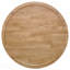 Table basse ronde en érable brun