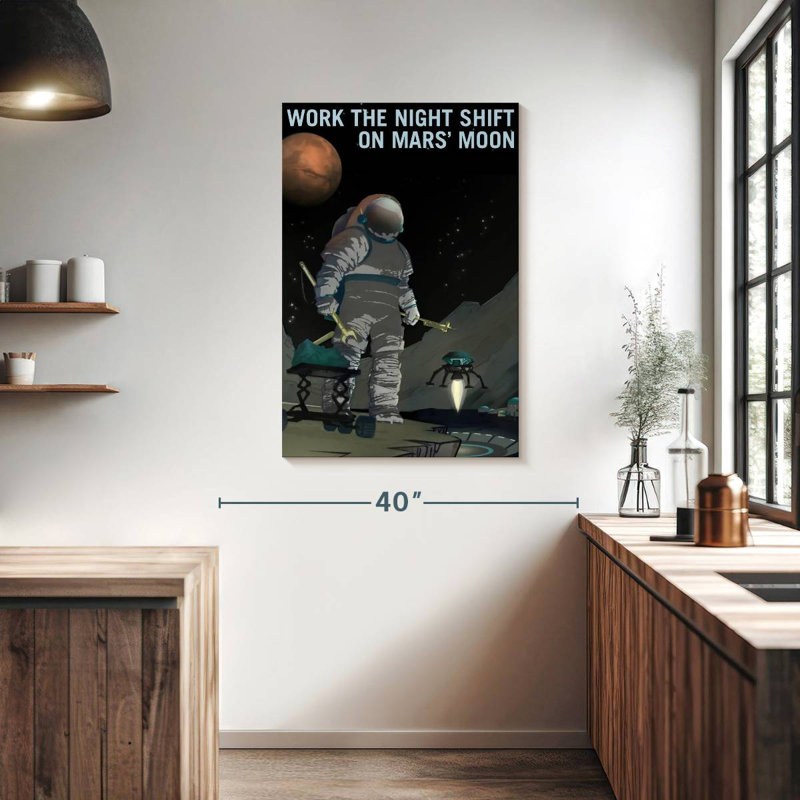 Oberle Mars Explorers Wanted Poster VI, 39" H x 26" W