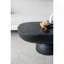Table basse ovale noire 36 x 24 x 15 po-609834144