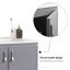 Meuble-lavabo mural en métal avec lavabo
