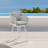 Giancola Outdoor Patio Swivel Bar or Counter Stool in Aluminum with Rope and Cushions-610796975