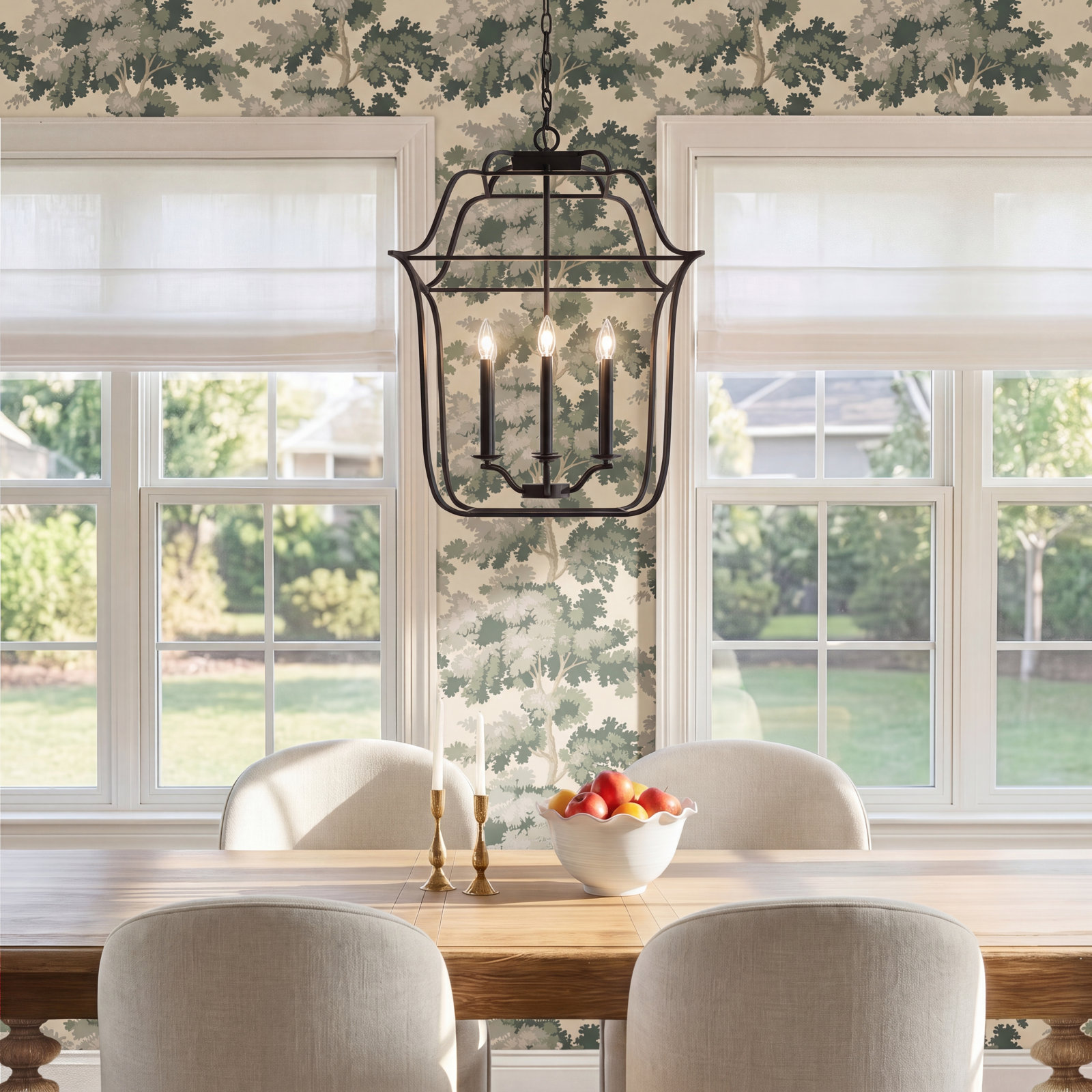 Lark 6-Light Chandelier, Royal Ebony, 4, 20" H x 14" W x 14" D