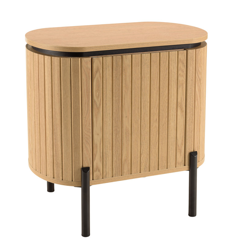 Aliegha 56.5cm W Laminate Bedside Table
